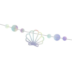 mermaid-iridescent-party-garland-bunting-starfish-and-seashells|GL14-017|Luck and Luck| 3