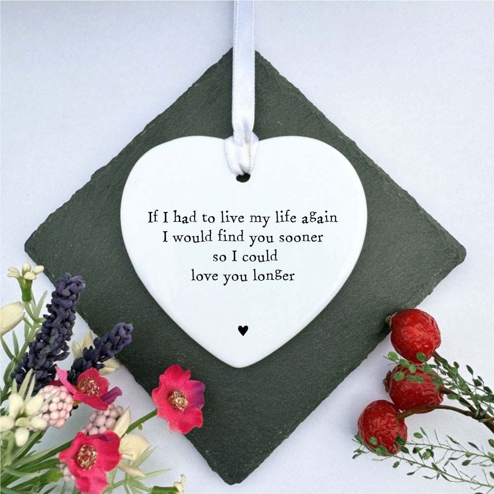 personalised-porcelain-heart-if-i-had-my-life-to-live-again-gift|UV4202|Luck and Luck| 1