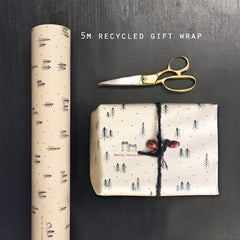 east-of-india-kraft-brown-paper-wrap-5m-roll-forest-christmas|3762V2|Luck and Luck| 1