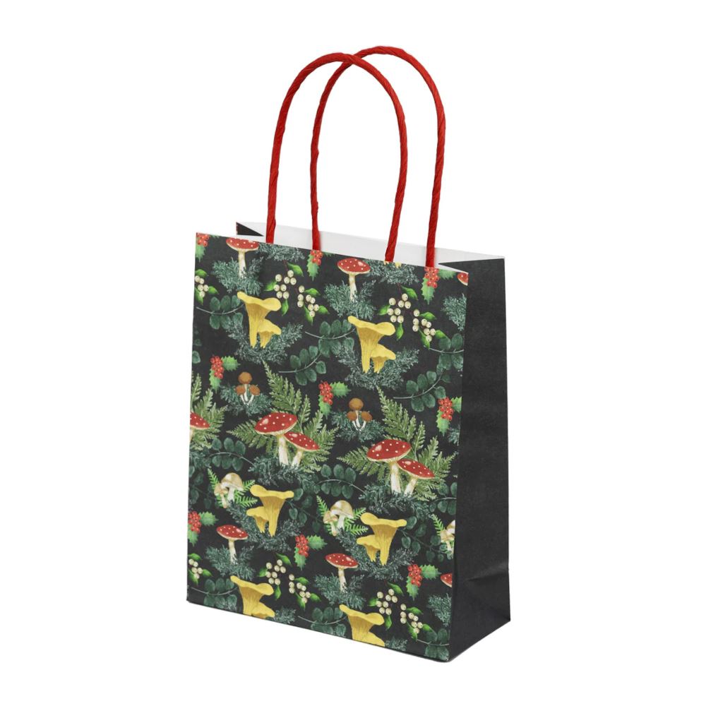 midnight-forest-green-paper-christmas-gift-bags-8-pack|FOREST-GIFTBAG|Luck and Luck| 1