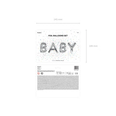 silver-baby-foil-letter-hanging-balloon-baby-shower|FB56M-018|Luck and Luck|2