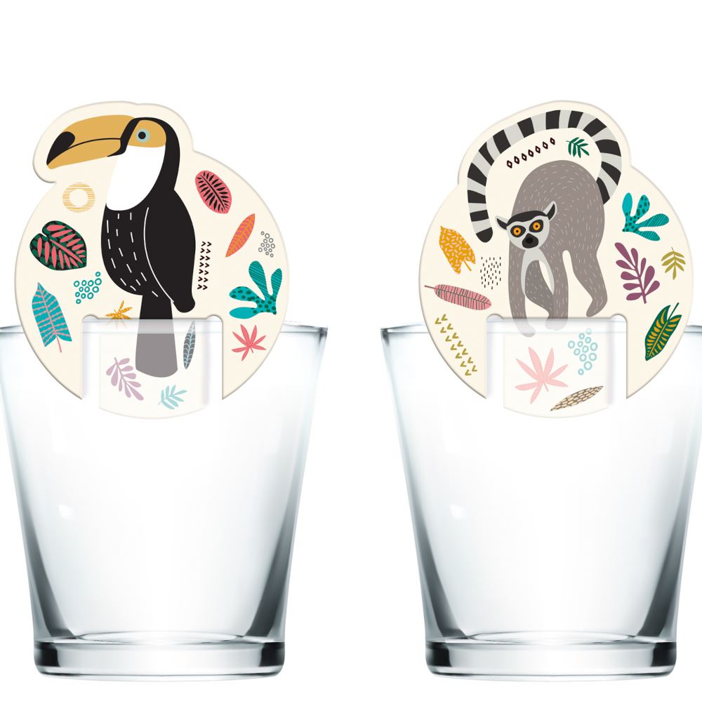 zoo-animal-party-paper-drink-toppers-x-6|68311|Luck and Luck| 1