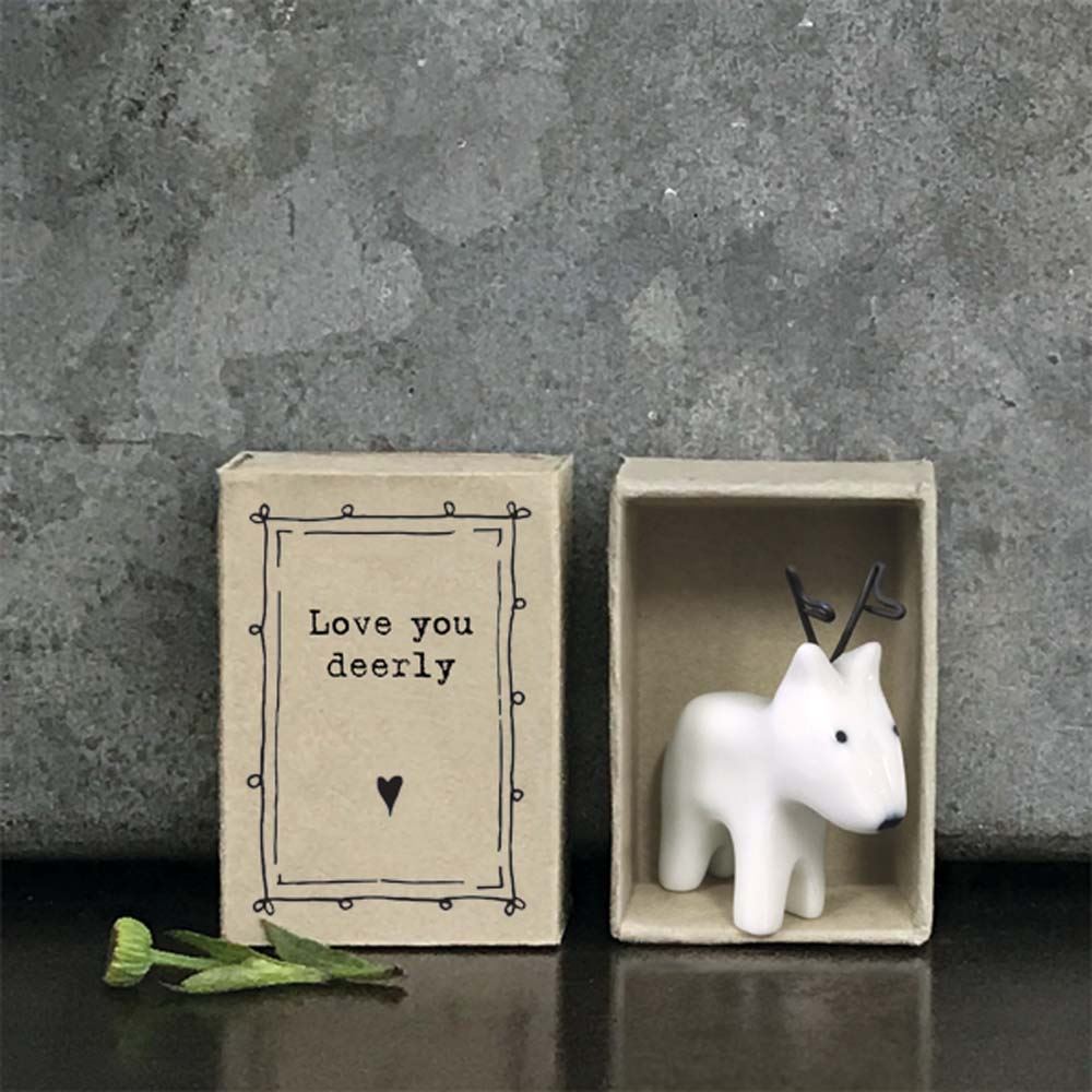 east-of-india-porcelain-matchbox-love-you-deerly-christmas-keepsake|5645|Luck and Luck| 1