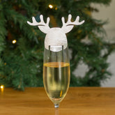 silver-christmas-reindeer-drink-toppers-x-10-festive-party|LLWWSRDDT|Luck and Luck| 1