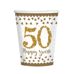 50-years-anniversary-paper-cups-x-8|9902214|Luck and Luck| 1
