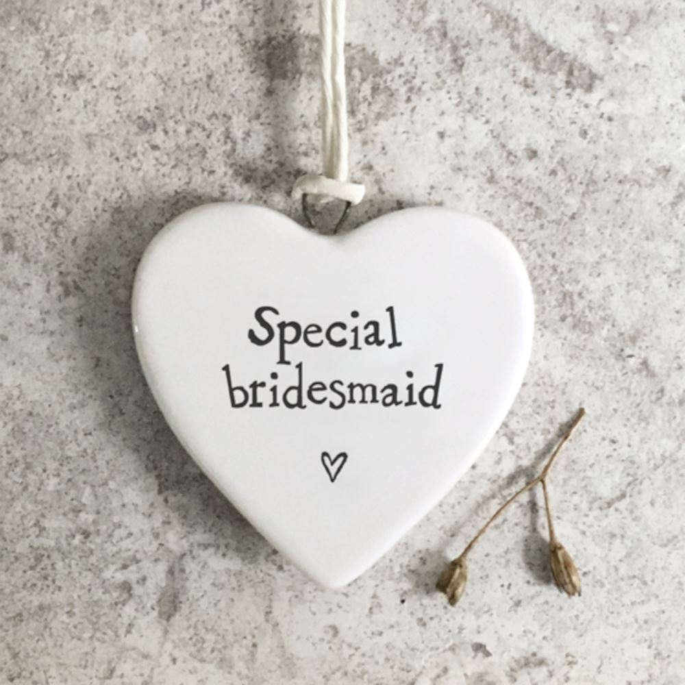 east-of-india-mini-porcelain-heart-special-bridesmaid-keepsake-heart|4179|Luck and Luck| 1