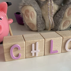 personalised-baby-name-blocks-acrylic-letters-nursery-keepsake-gift|LLWWBUILDBLOCK|Luck and Luck| 3