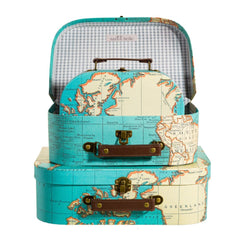 vintage-map-suitcases-set-of-3-mini-storage-suitcases|GIF119|Luck and Luck|2