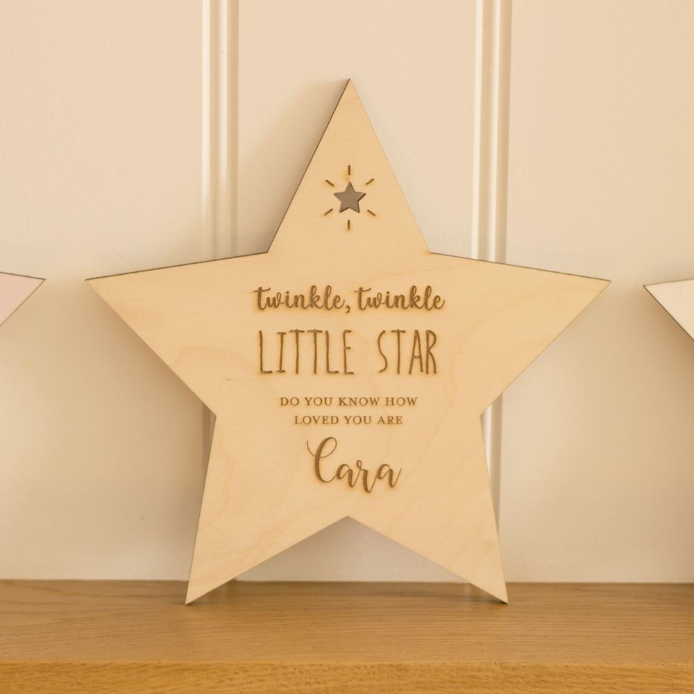 personalised-twinkle-twinkle-little-star-nursery-decoration|LLWWTTLSM|Luck and Luck| 1