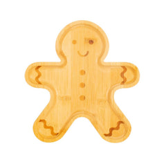 gingerbread-childrens-wooden-bamboo-plate|JQYXM007|Luck and Luck|2
