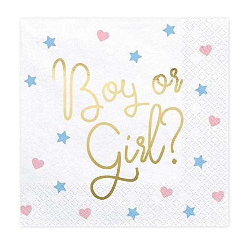 boy-or-girl-paper-party-napkins-baby-shower-party-x-20|SP33-78|Luck and Luck| 1