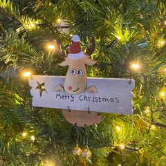hanging-wooden-reindeer-merry-christmas-hanger-xmas-decor|SFZ253|Luck and Luck|2