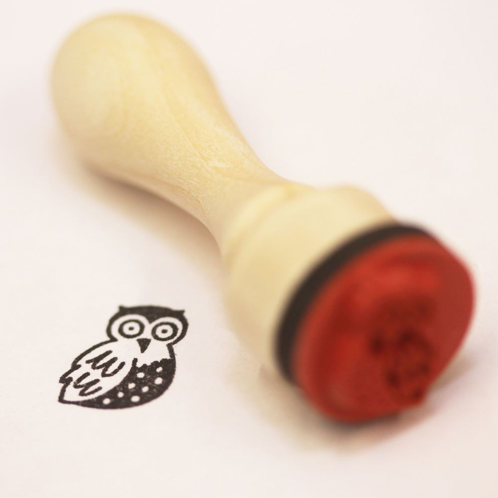 very-mini-owl-rubber-stamp-craft-scrapbooking|7038.38.13|Luck and Luck| 1