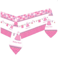 its-a-baby-girl-table-cover-plastic-259-x-137cm-baby-shower|571489|Luck and Luck| 1