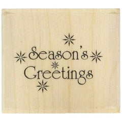 seasons-greetings-wood-mounted-rubber-ink-stamp|103A|Luck and Luck| 4