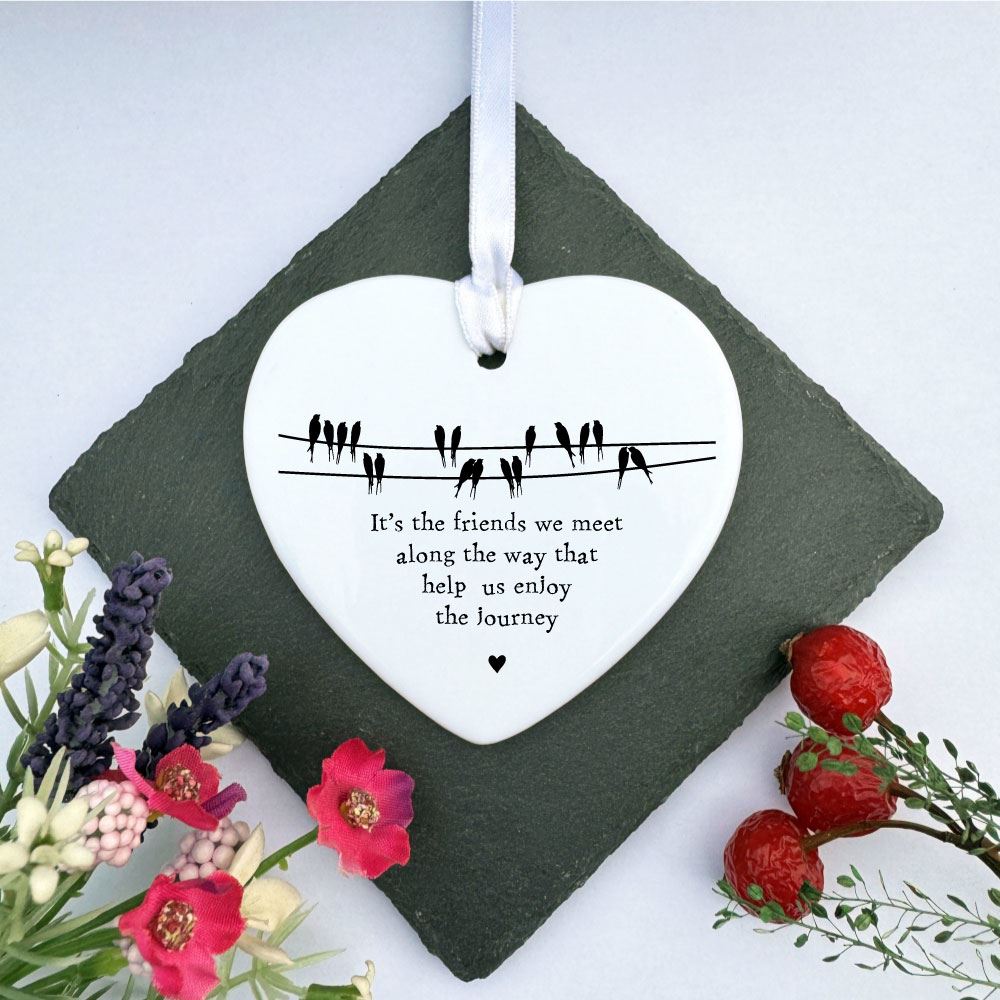 personalised-porcelain-hanging-heart-friends-we-meet-keepsake-gift|LLUV6210|Luck and Luck| 1