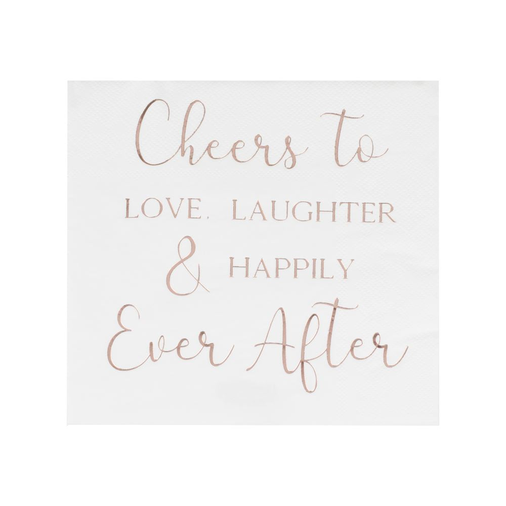rose-gold-happily-ever-after-paper-wedding-party-napkins-x-16|BR385|Luck and Luck|2