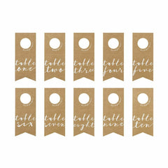 kraft-brown-wedding-party-table-numbers-bottle-hangers-one-to-ten|KPZ7-031|Luck and Luck| 3