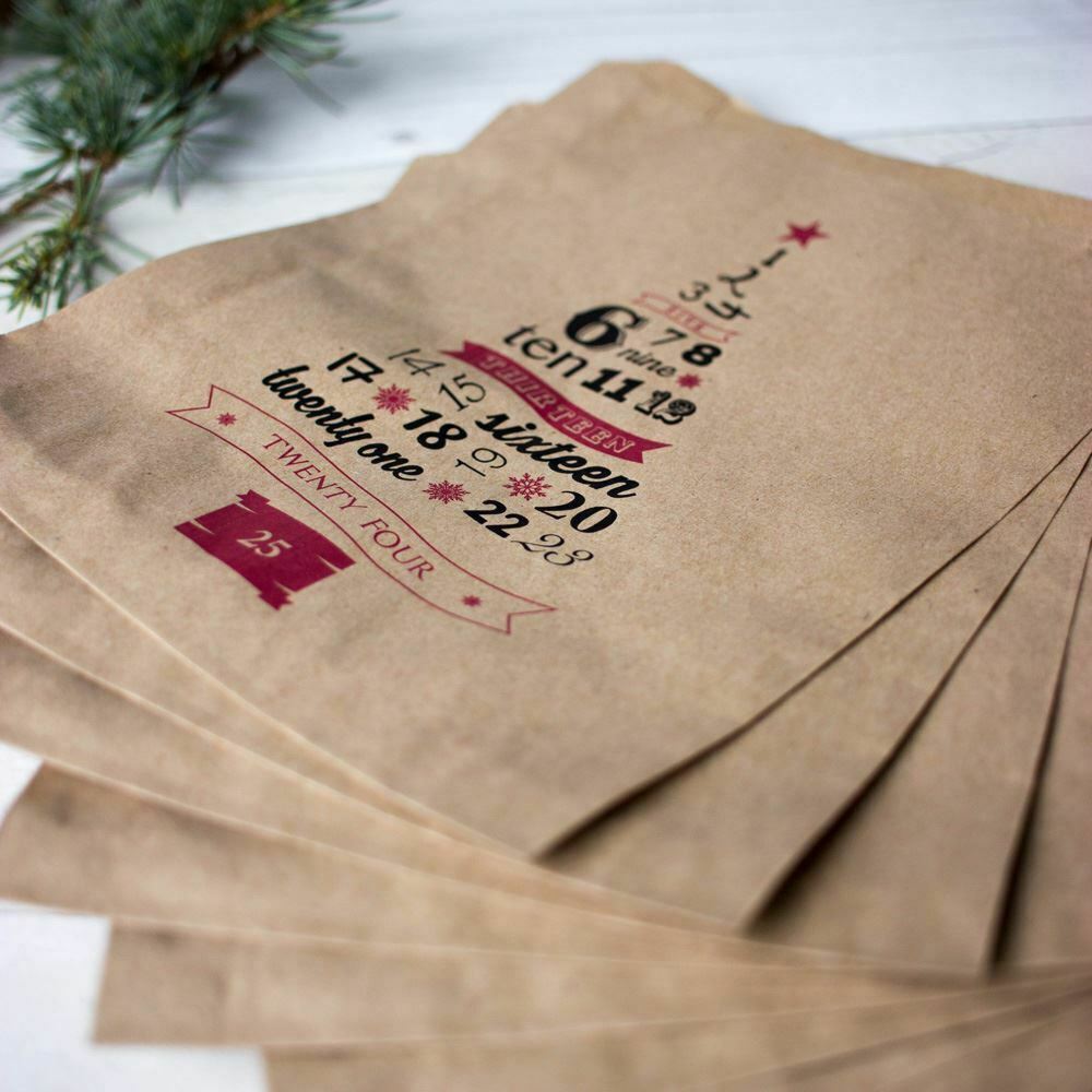 advent-christmas-brown-paper-kraft-bags-set-of-10-bags-gift-bags-diy-advent|KB25DAYS|Luck and Luck| 4