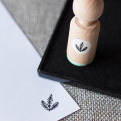 mini-rubber-craft-stamp-fir-leaves|MINI192|Luck and Luck| 1