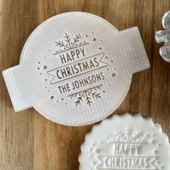 personalised-happy-christmas-fondant-icing-embosser-snowflake-surname|LLWWXMASEMBOSSD9|Luck and Luck| 3