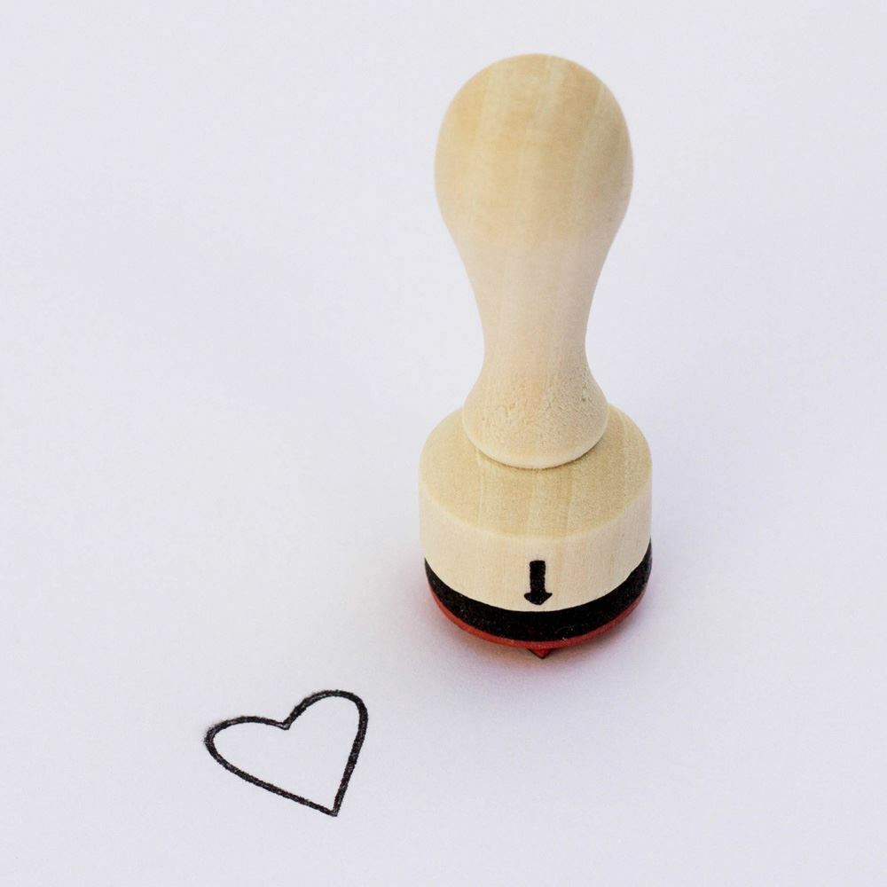heart-mini-rubber-stamp-craft-scrapbooking|70383808|Luck and Luck| 1