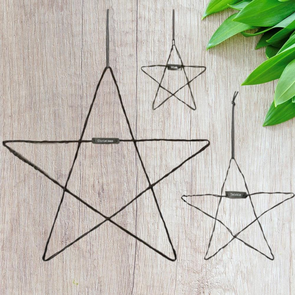 3-east-of-india-rustic-hanging-stars-christmas-decoration|LLSETOF3EOIS|Luck and Luck| 1
