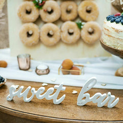 white-wooden-sweet-bar-sign-cards-wedding-sign-wedding-decoration|DN1-008|Luck and Luck|2