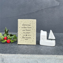 porcelain-house-personalised-matchbox-christmas-wishes-from-our-house|LLUV5649|Luck and Luck| 1