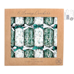 gisela-graham-green-white-pine-botanical-christmas-crackers-x-6|37125|Luck and Luck| 3