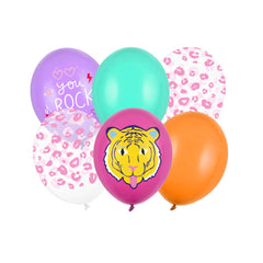you-rock-animal-latex-party-balloon-selection-x-6|SB14P-314-000-6|Luck and Luck| 3