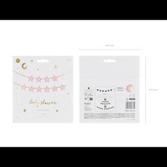 pink-baby-shower-star-garland-decoration-2-9m|GRL97-081J|Luck and Luck|2