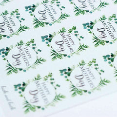 happy-mothers-day-single-sticker-sheet-botancial-wreath-with-35-stickers|LLMOT019|Luck and Luck| 3