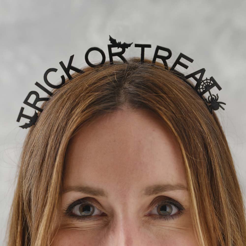 black-metal-trick-or-treat-halloween-headband|POI-103 |Luck and Luck| 1