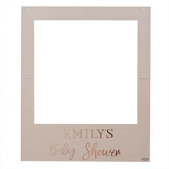 personalised-rose-gold-baby-shower-photo-booth-frame|BL-113|Luck and Luck|2