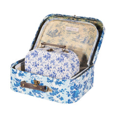 celeste-blue-and-white-floral-craft-suitcases-set-of-3|GIF115|Luck and Luck| 3