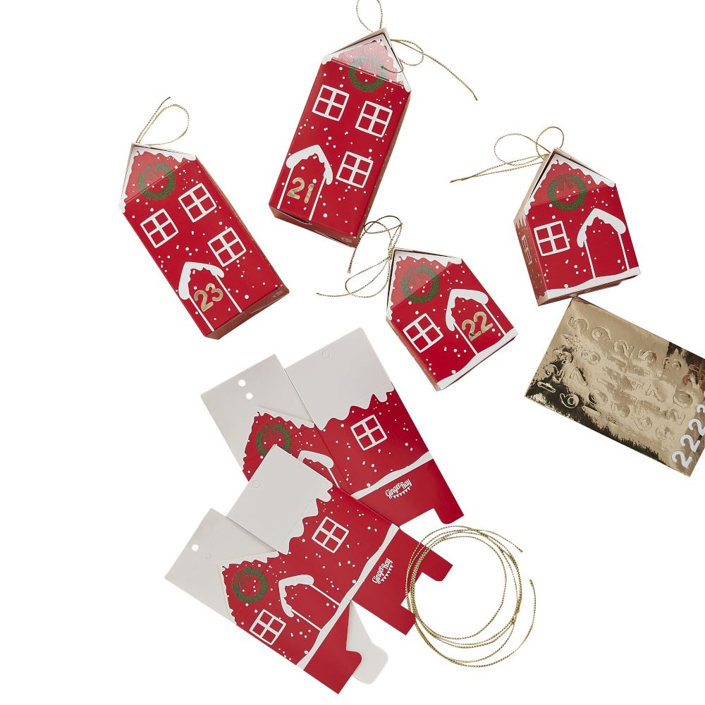 fill-your-own-festive-house-advent-calendar-boxes-x-24|RED-557|Luck and Luck| 3