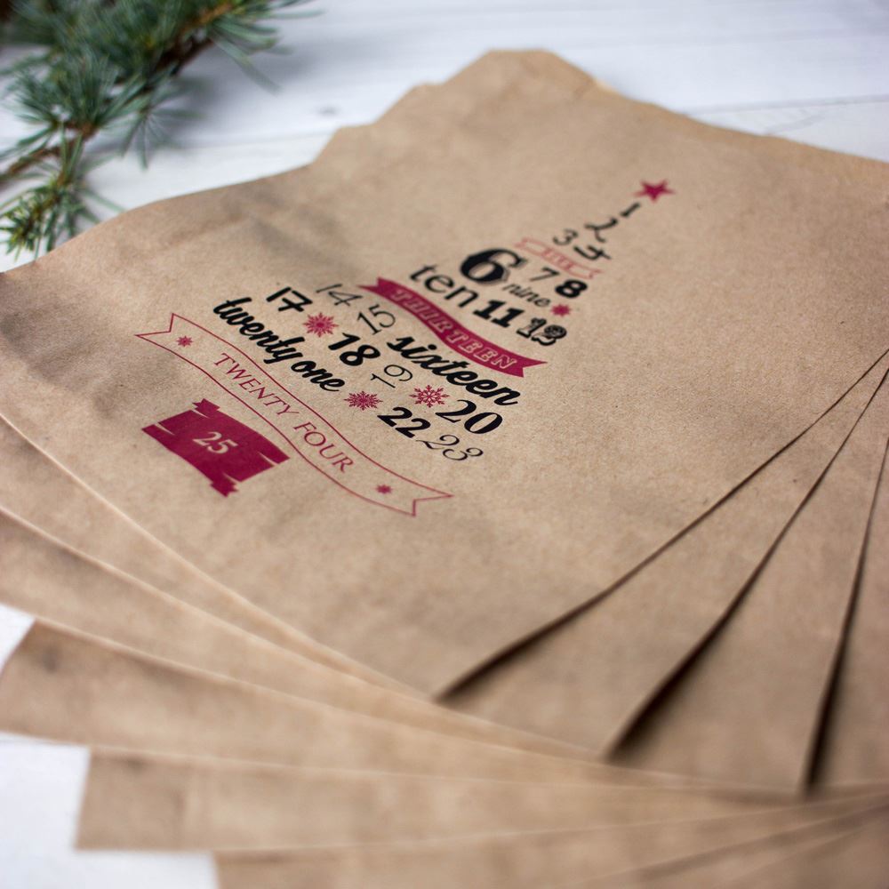 advent-christmas-brown-paper-kraft-bags-set-of-10-bags-gift-bags-diy-advent|KB25DAYS|Luck and Luck| 1