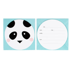 mini-animals-dog-panda-penguin-childresn-party-invites-pack-of-8|MLD-INVIT-MINIANI|Luck and Luck|2