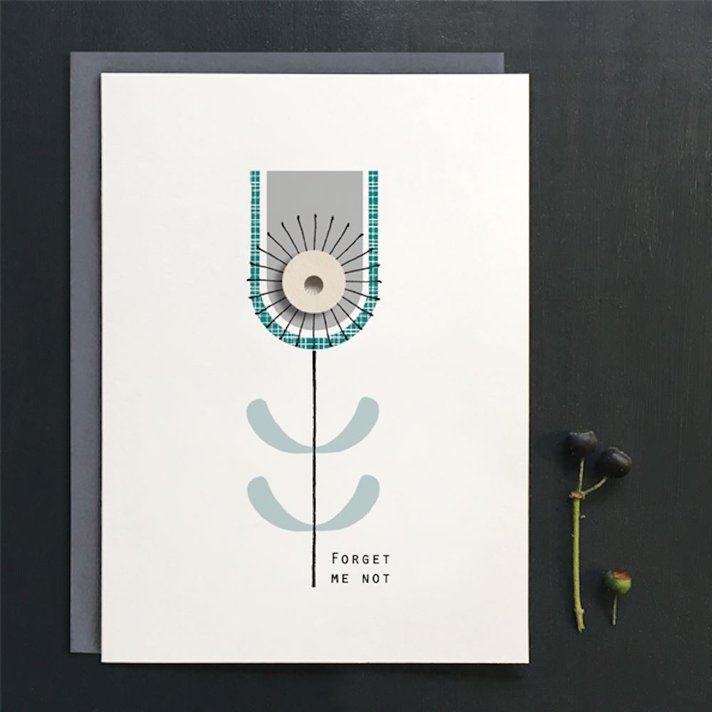 east-of-india-flower-card-forget-me-not|2443C|Luck and Luck| 1