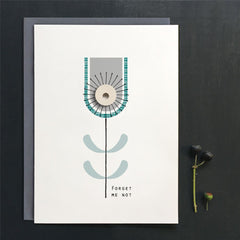 east-of-india-flower-card-forget-me-not|2443C|Luck and Luck| 1