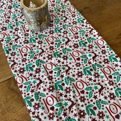 christmas-joy-red-fabric-festive-reversible-table-runner-2-3m|XM6463|Luck and Luck| 1