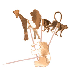 gold-jungle-animal-cupcake-paper-picks-x-20|78868|Luck and Luck|2