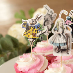 alice-in-wonderland-set-of-24-canape-cake-party-picks|LLAIWPICKS|Luck and Luck| 3