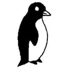 tiny-penguin-wood-mounted-rubber-craft-stamp|468AA|Luck and Luck|2