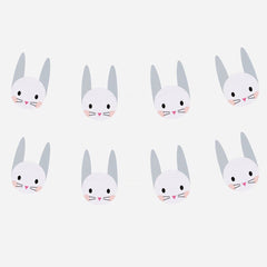 mini-rabbit-paper-garland-bunting-easter-birthday-party-3m|MLDGUIMINILAPI|Luck and Luck| 1