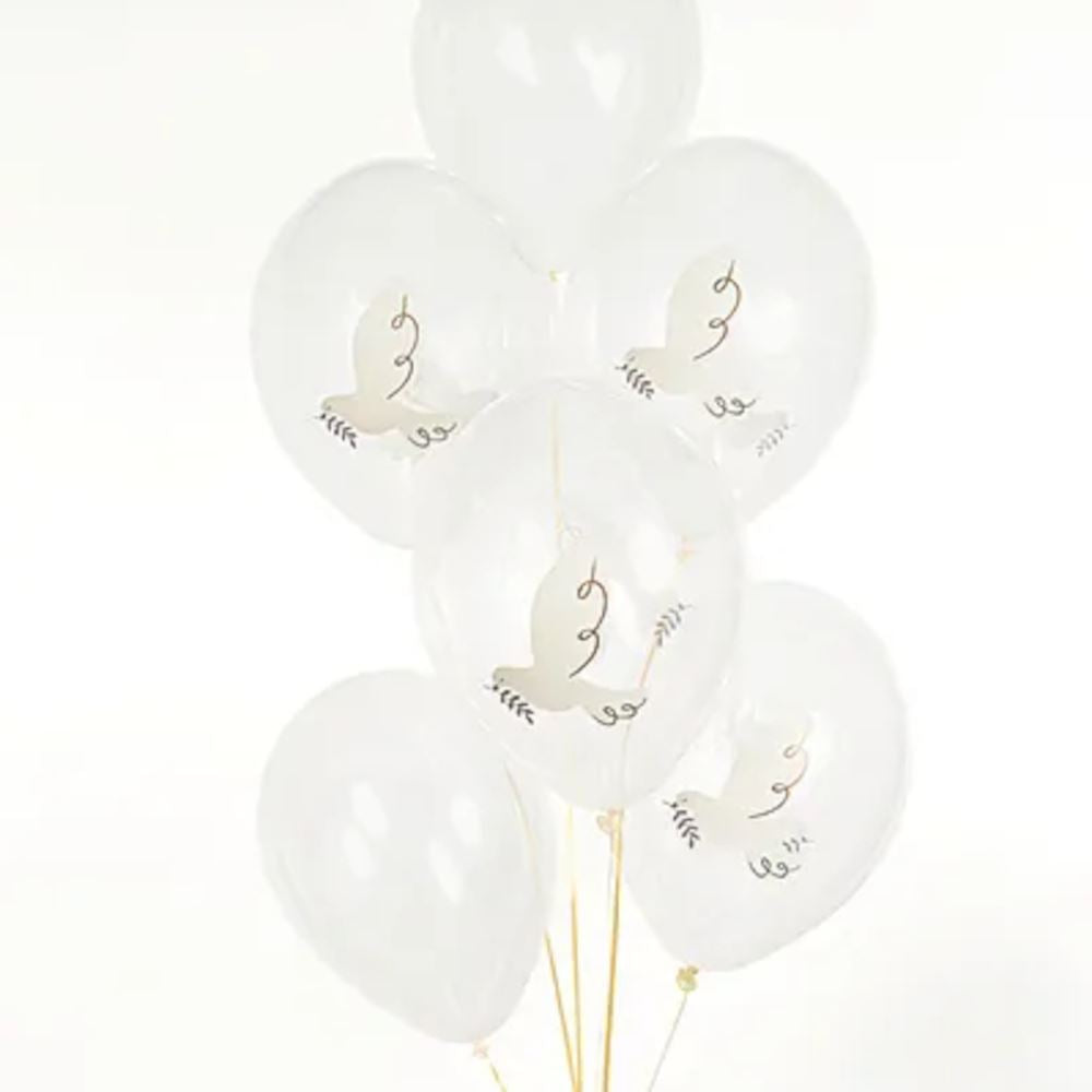 dove-balloon-bundle-x-6-holy-communion-christening|SB14C-204-000-6|Luck and Luck| 1