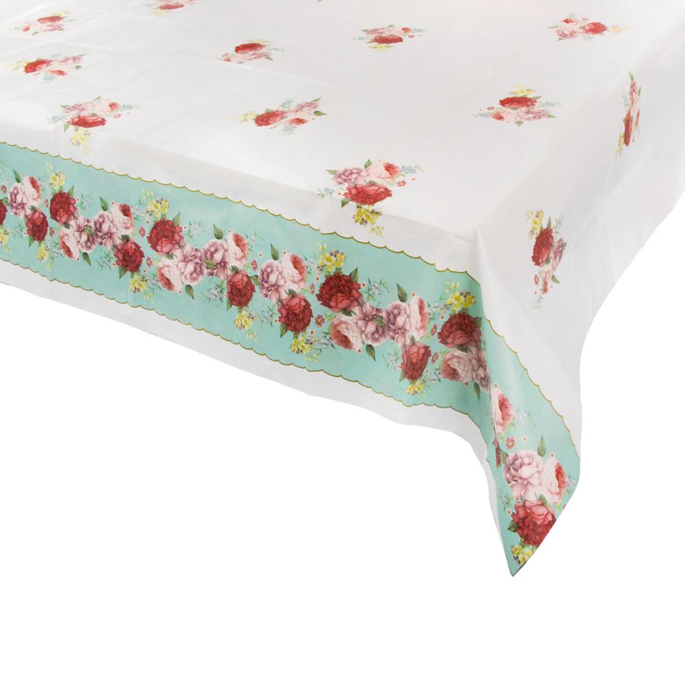 truly-scrumptious-paper-turquoise-table-cover-180cm-x-120cm|TS11-TCOVER|Luck and Luck| 1