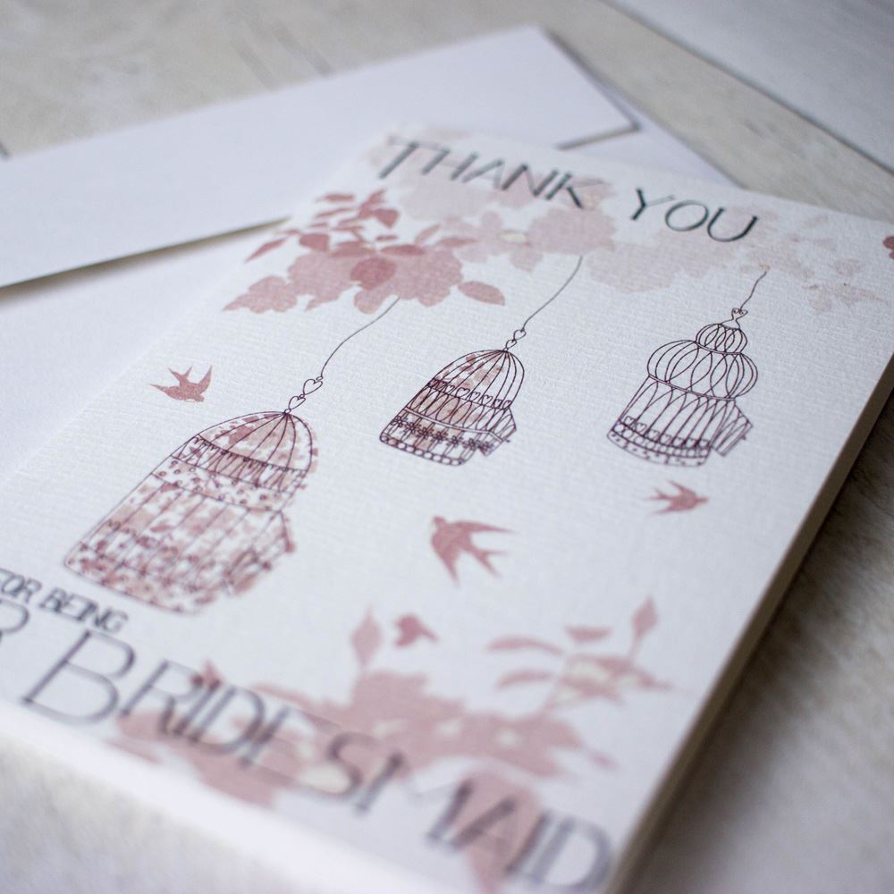 thank-you-for-being-my-bridesmaid-vintage-birdcage-card-and-envelope|LLTYFBOB2|Luck and Luck| 3