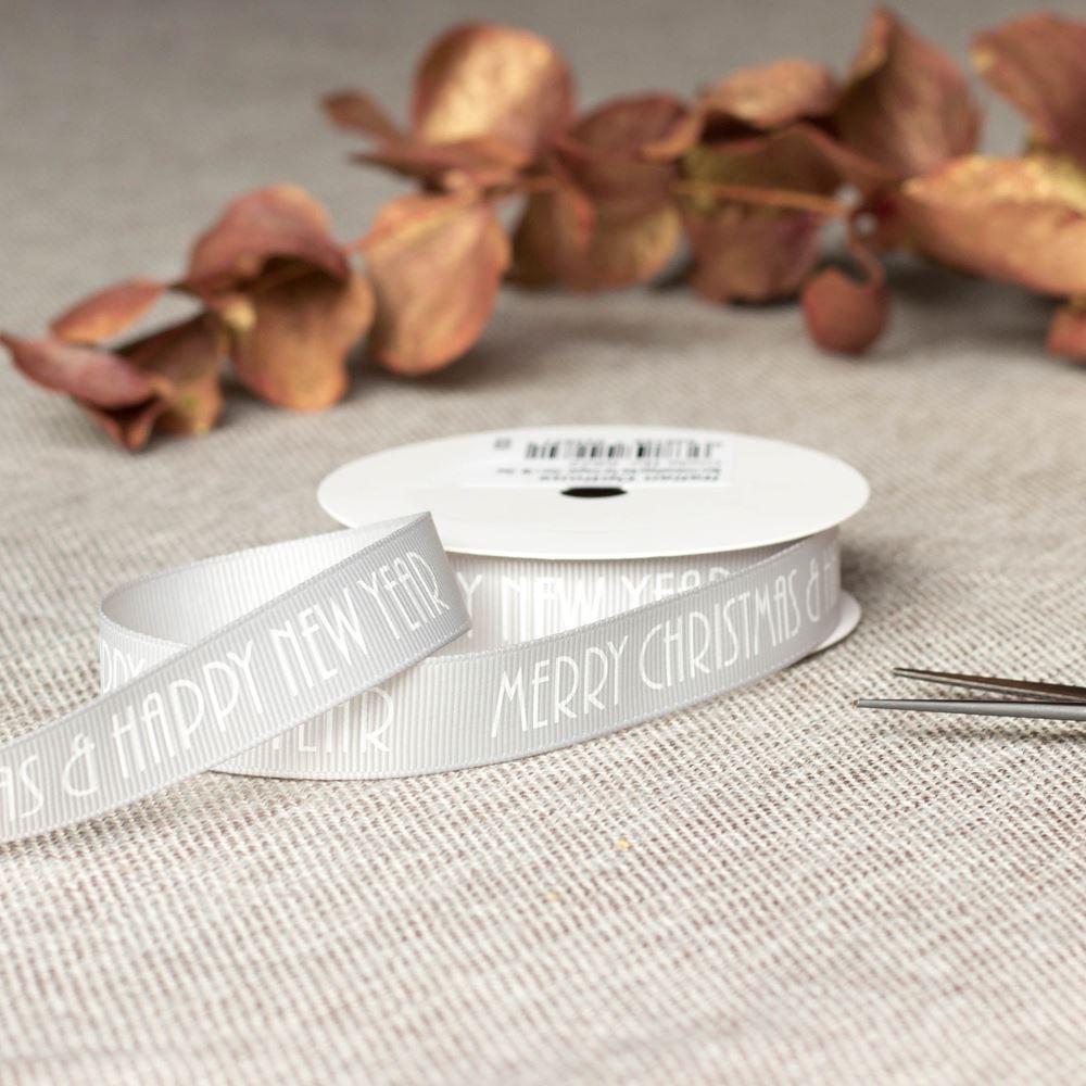 merry-christmas-and-happy-new-year-ribbon-silver-ribbon-5m|6822|Luck and Luck| 1